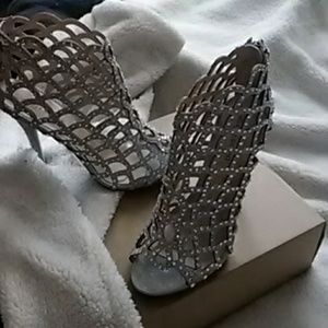 3 inch Silver Shimmering Shoes